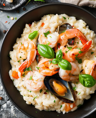 Risotto cu fructe de mare